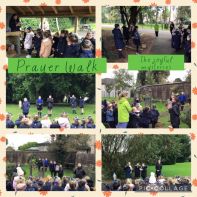 Our P7 girls led a beautiful prayer walk!