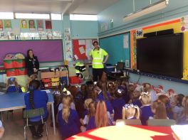 Steve the Sweeper visits Primary 1 and 2