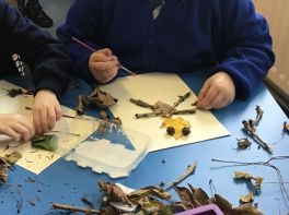 Autumn leaf people in Primary 3
