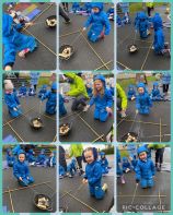 Fire building and s\'mores in P2!🔥