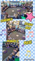 🥁 Primary 2 added instruments to our rap to keep the steady beat. We have been learn all about the pulse of music. 🎶 🎵 😀